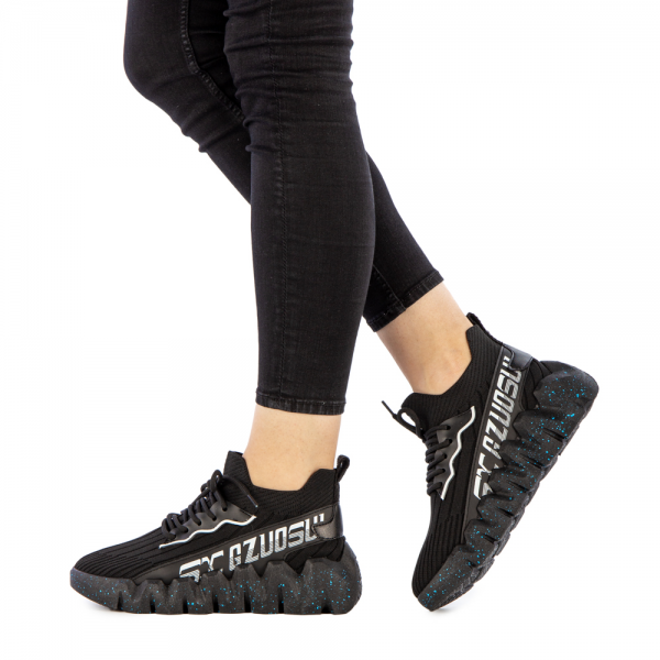 Γυναικεία αθλητικά παπούτσια Britany μαύρα - Kalapod.gr